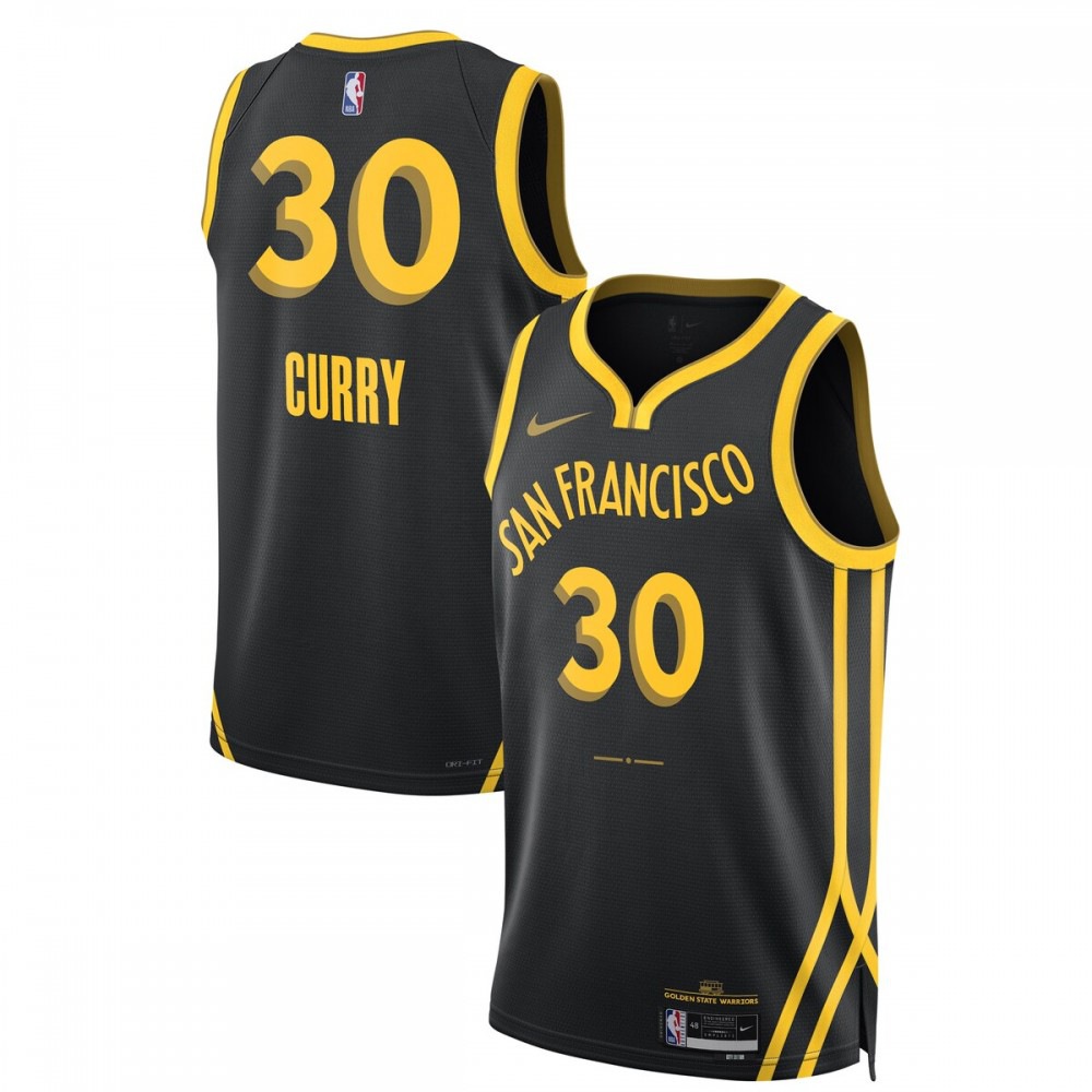 Stephen Curry Golden State Warriors Unisex 2023/24 Swingman Jersey - Black - City Edition-Pro Kit Vault | Brand New 26/27 Sports Jerseys